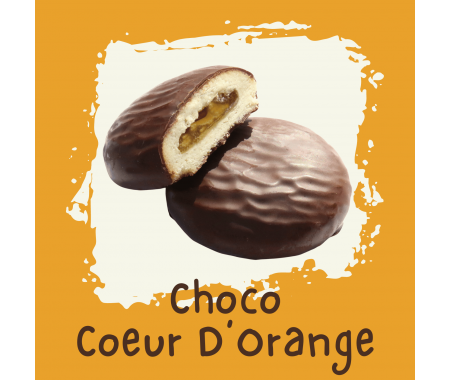 Biscuit chocolat au coeur d'orange